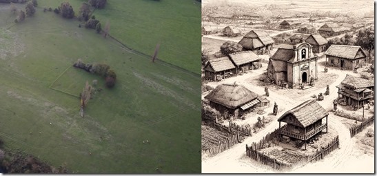 FOTO reconstrucción del paisaje colonial 1 - Sector Cun Cun en el Río Cruces-Región de Los Ríos